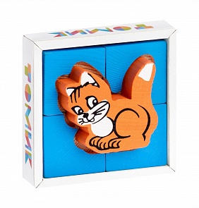 Деревянный конструктор из серии Собирайка – Кошка (Томик, 1-02 ТОМИКsim)